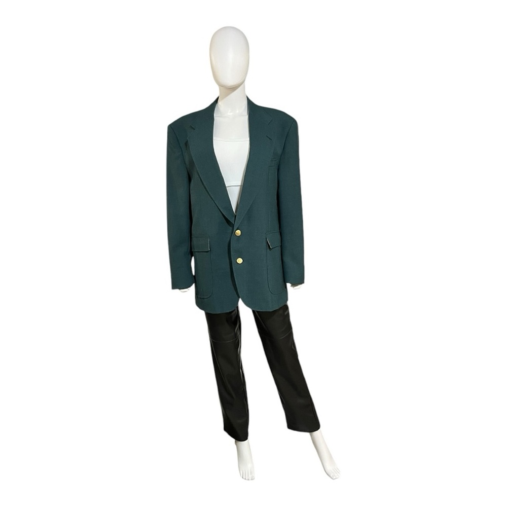 Hasting & Smith Green 2 Button Single Breast Blazer, 42R